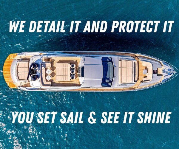 yacht in water